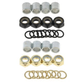 Maxbell Skateboard Longboard Truck Speed Kit Axle Speed Washers Nuts Spacers Golden