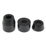 Maxbell Skateboard Rebuild Kit Bushings Washers Pivot Cups for 2 Trucks 3.25in Black