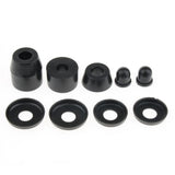 Maxbell Skateboard Rebuild Kit Bushings Washers Pivot Cups for 2 Trucks 3.25in Black