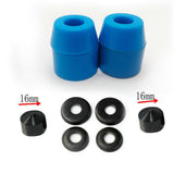 Maxbell Skateboard Rebuild Kit Bushings Washers Pivot Cups for 2 Trucks 5in Blue