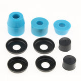 Maxbell Skateboard Rebuild Kit Bushings Washers Pivot Cups for 2 Trucks 5in Blue
