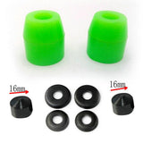 Maxbell Skateboard Rebuild Kit Bushings Washers Pivot Cups for 2 Trucks 5in Green