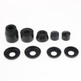 Maxbell Skateboard Rebuild Kit Bushings Washers Pivot Cups for 2 Trucks 7in Black