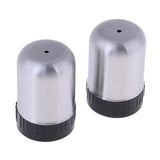 Maxbell 2pcs Stainless Steel Spice Shaker BBQ Condiment Seasoning Box Dispenser 1 Hole S