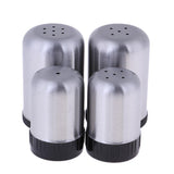 Maxbell 2pcs Stainless Steel Spice Shaker BBQ Condiment Seasoning Box Dispenser 1 Hole S
