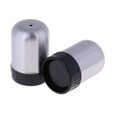 Maxbell 2pcs Stainless Steel Spice Shaker BBQ Condiment Seasoning Box Dispenser 1 Hole S