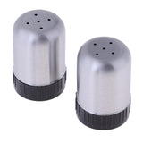 Maxbell 2pcs Stainless Steel Spice Shaker BBQ Condiment Seasoning Box Dispenser 5 Holes S