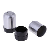 Maxbell 2pcs Stainless Steel Spice Shaker BBQ Condiment Seasoning Box Dispenser 5 Holes S