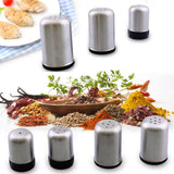 Maxbell 2pcs Stainless Steel Spice Shaker BBQ Condiment Seasoning Box Dispenser 5 Holes S