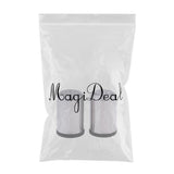 Maxbell 2pcs Stainless Steel Spice Shaker BBQ Condiment Seasoning Box Dispenser 5 Holes L