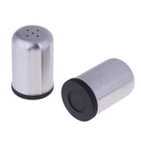 Maxbell 2pcs Stainless Steel Spice Shaker BBQ Condiment Seasoning Box Dispenser 5 Holes L