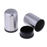 Maxbell 2pcs Stainless Steel Spice Shaker BBQ Condiment Seasoning Box Dispenser 5 Holes L