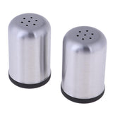 Maxbell 2pcs Stainless Steel Spice Shaker BBQ Condiment Seasoning Box Dispenser 7 Holes L