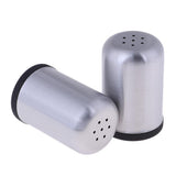 Maxbell 2pcs Stainless Steel Spice Shaker BBQ Condiment Seasoning Box Dispenser 7 Holes L