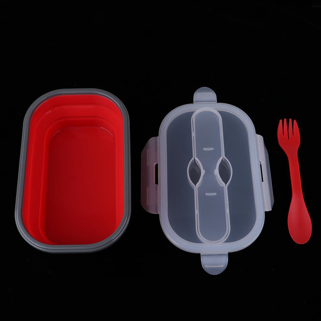 Maxbell Collapsible Camping Bowl 850ml Outdoor Silicone Hiking Travel Bowl Red