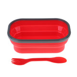 Maxbell Collapsible Camping Bowl 850ml Outdoor Silicone Hiking Travel Bowl Red
