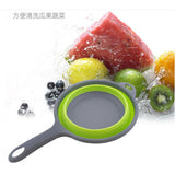 Maxbell Camping Hiking Collapsible Colander Kitchen Folding Strainer Basket Basin Green