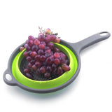 Maxbell Camping Hiking Collapsible Colander Kitchen Folding Strainer Basket Basin Green