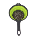 Maxbell Camping Hiking Collapsible Colander Kitchen Folding Strainer Basket Basin Green