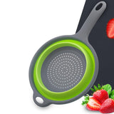 Maxbell Camping Hiking Collapsible Colander Kitchen Folding Strainer Basket Basin Green