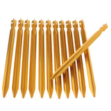 Maxbell Aluminum Alloy Tent Stake Three-Sided Y-Beam Design Tent Peg Tent Nail 12pcs