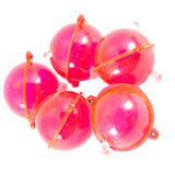 Maxbell 5pcs Double Hole Round Fishing Bobber Air-lock Floats Indicator 32mm