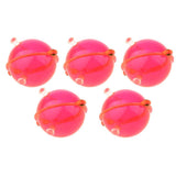 Maxbell 5pcs Double Hole Round Fishing Bobber Air-lock Floats Indicator 32mm