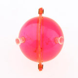 Maxbell 5pcs Double Hole Round Fishing Bobber Air-lock Floats Indicator 32mm