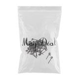 Maxbell 50 Pieces Lengthened Carp Boilie Bait Screw Swivel Fishing Terminal Tackle