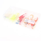 Maxbell 5 Pieces Spin Jig Heads & 25 Pieces Bionic Maggot Grub Soft Fishing Lures