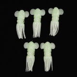 Max 5pcs Squid Baits Octopus Lures Soft Trolling Fishing Lures B