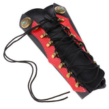 Max Archery Arm Guard Forearm Safety Protector for Traditional Bow Hunting Red