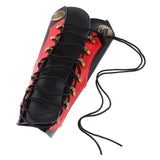 Max Archery Arm Guard Forearm Safety Protector for Traditional Bow Hunting Red