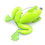 Max 5pcs Frog Fishing Lures Soft Topwater Frog Crankbait with Hook Green