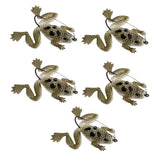 Max 5pcs Frog Fishing Lures Soft Topwater Frog Crankbait with Hook Gray