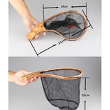 Maxbell Fly Fishing Landing Net Mesh Trout Catch & Release Foldable Net with Handle