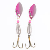 Max 5X Metal Fishing Lures Spinnerbait Bass Mandarin Fish for Ocean Lake River D