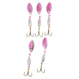 Max 5X Metal Fishing Lures Spinnerbait Bass Mandarin Fish for Ocean Lake River D