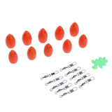 Max 10 Pieces Bombarda Sbirolino Floating Trout Pose Fly Fishing Floats Orange
