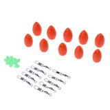 Max 10 Pieces Bombarda Sbirolino Floating Trout Pose Fly Fishing Floats Orange