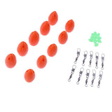 Max 10 Pieces Bombarda Sbirolino Floating Trout Pose Fly Fishing Floats Orange