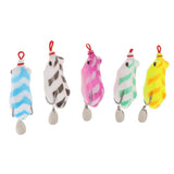 Max 5pcs Fishing Lures Snakehead Frog Fishing Lure for Blackfish with Spinner