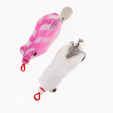 Max 5pcs Fishing Lures Snakehead Frog Fishing Lure for Blackfish with Spinner