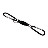 Max Magnetic Buckle Clip Fly Fishing Net Holder Keeper Carabiner Black Double