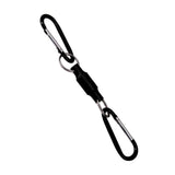 Max Magnetic Buckle Clip Fly Fishing Net Holder Keeper Carabiner Black Double