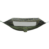 Max Portable Hammock with Mosquito Net Netting Hanging Bed Outdoor Camo Green