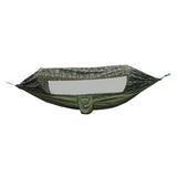 Max Portable Hammock with Mosquito Net Netting Hanging Bed Outdoor Camo Green