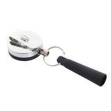 Max Retractable Anti-Theft Wire Rope Pen Holder Key Ring Reel Buckle with Clip