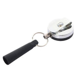 Max Retractable Anti-Theft Wire Rope Pen Holder Key Ring Reel Buckle with Clip
