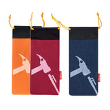 Max Camping Tent Pegs Hammer Nails Pouch Storage Bag Stuff Sack Orange